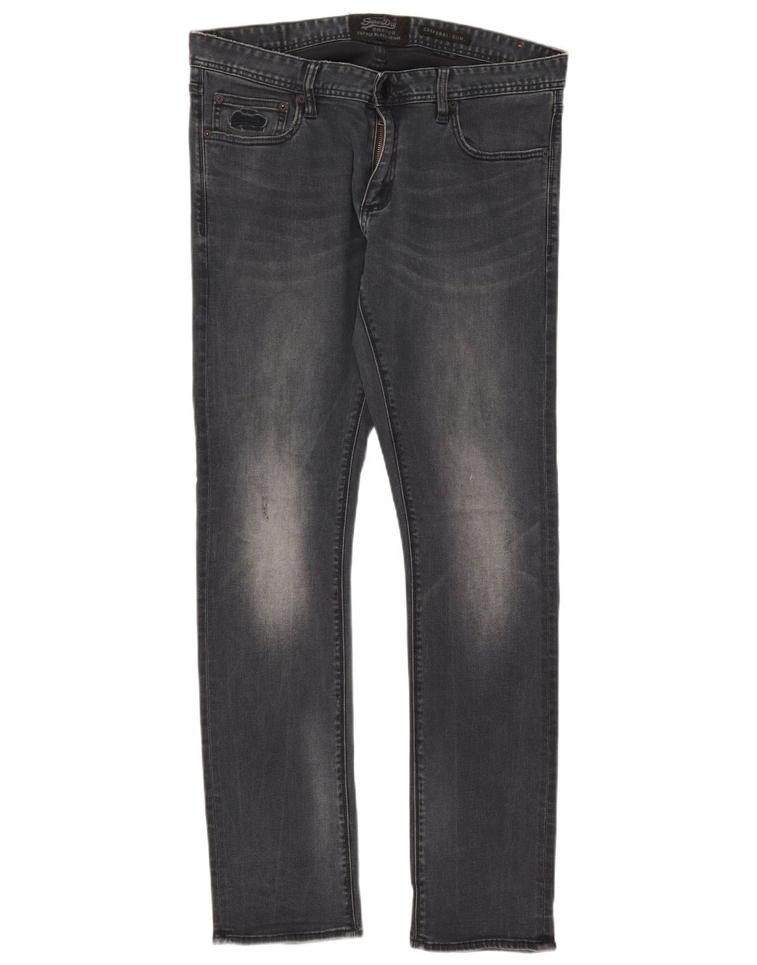 Superdry Herre Corporal Slim Jeans W34 L32 Marineblå Bomuld