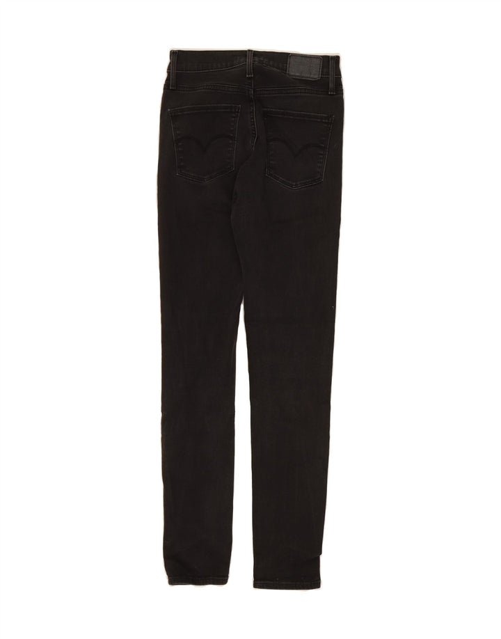LEVI'S Womens Slimming Skinny Jeans W26 L29 Black Cotton Vintage Levi's and Second-Hand Levi's from Messina Hembry 