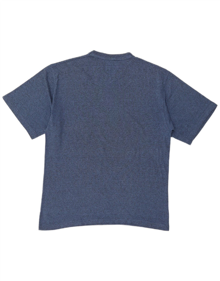 Champion Herre T-Shirt Top Stor Blå Flecked