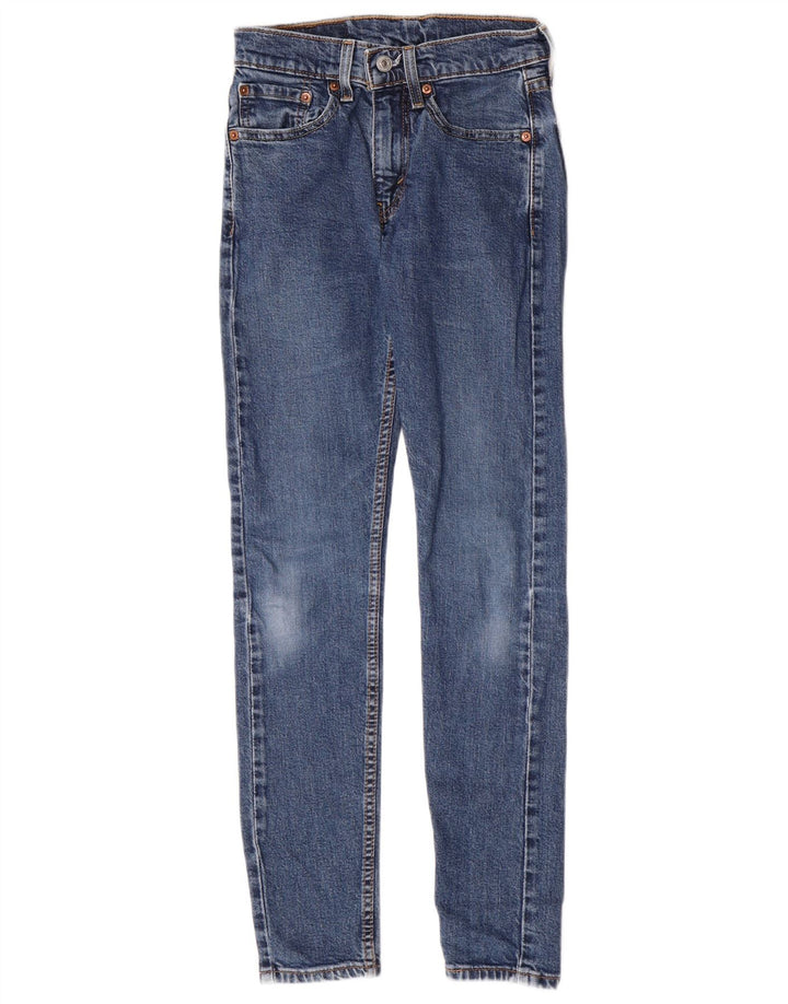 Levi's Dame 519 Skinny Jeans W28 L29 Blå Bomuld