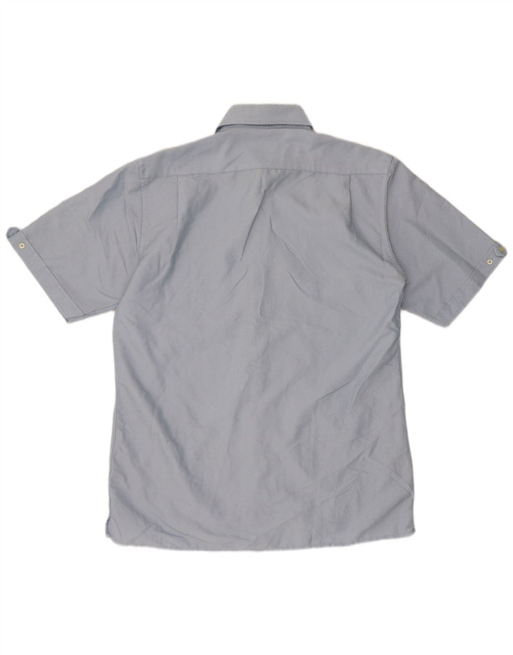 Pierre Cardin Herre kortærmet Regular Fit skjorte Medium Blue Bomuld