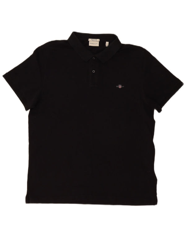 Gant Herre Regular Fit Polo Shirt XL Sort Bomuld