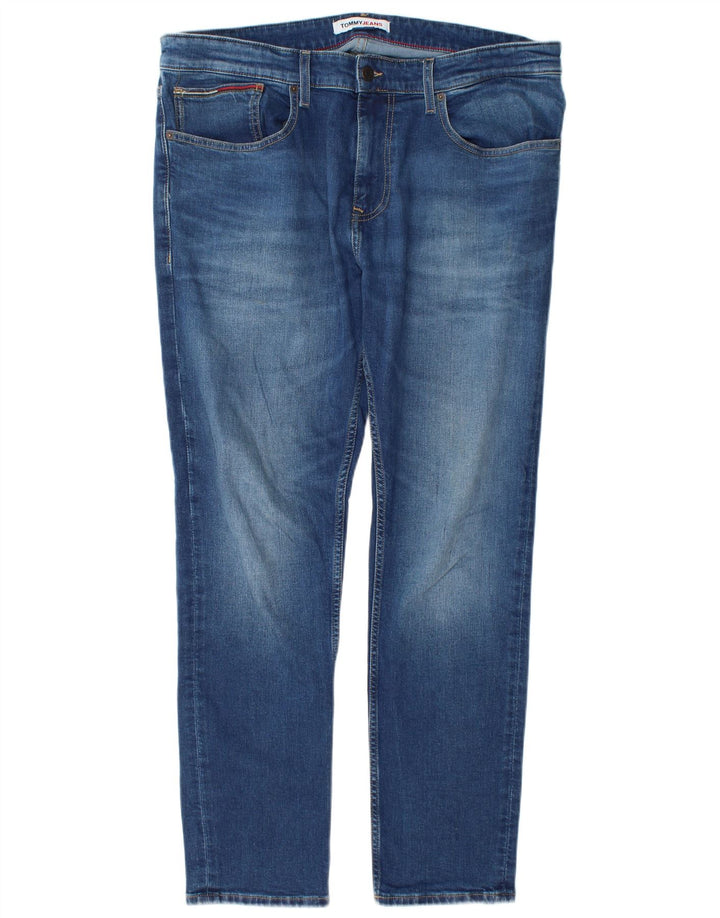 Tommy Hilfiger Herre Austin Slim Jeans W36 L32 Blå Bomuld
