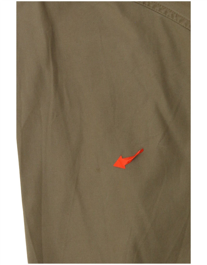 EDDIE BAUER Høj skjorte til mænd Stor Khaki Bomuld