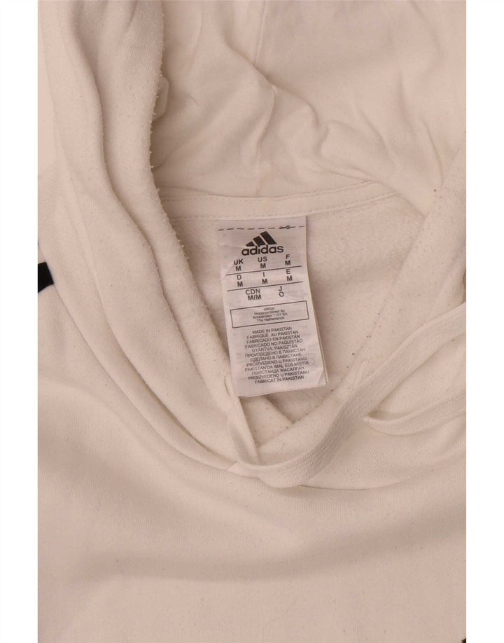 Adidas Herre hættetrøje Jumper Medium Hvid Bomuld