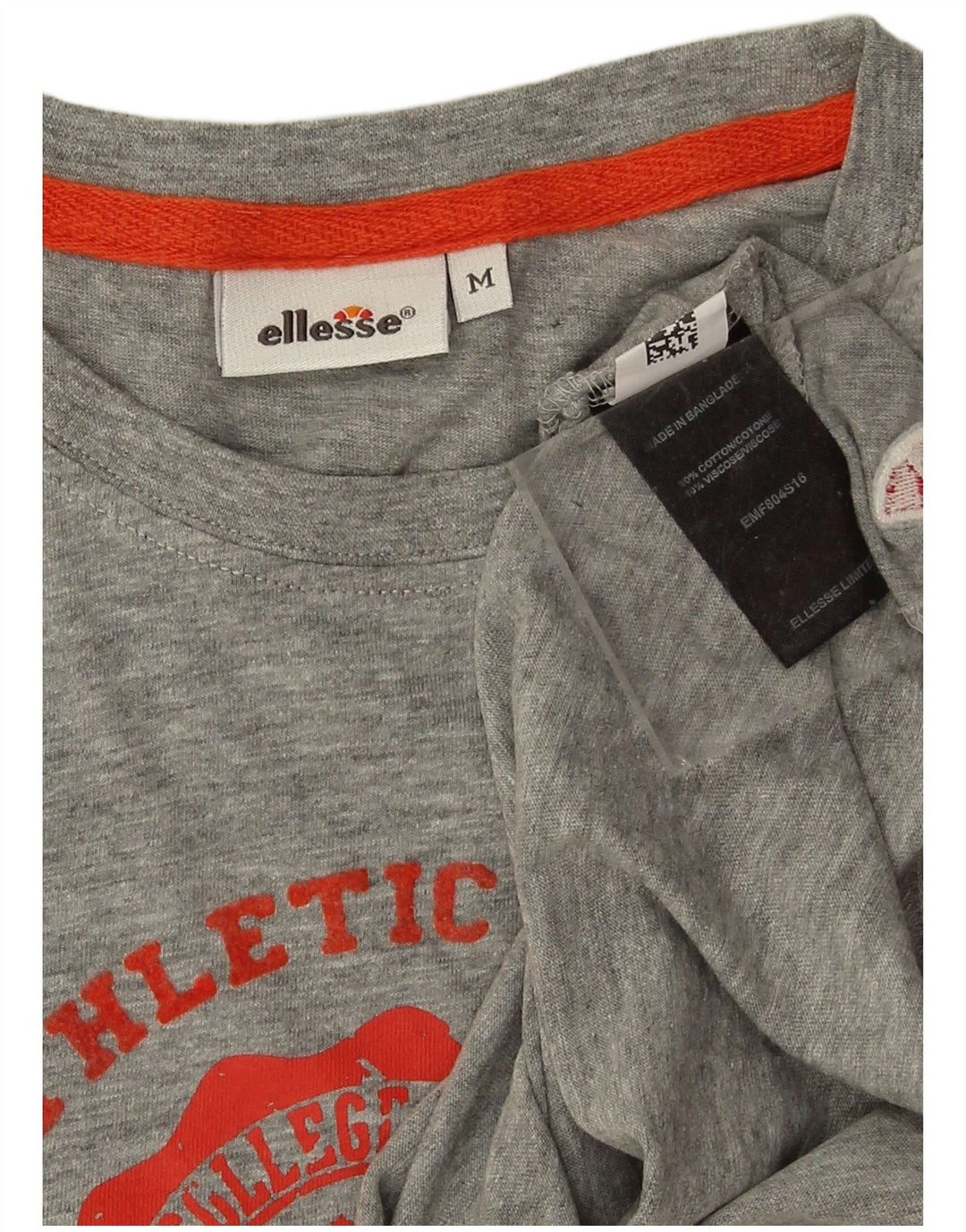 Ellesse Herre Grafisk T-Shirt Top Medium Grey Flecked Bomuld