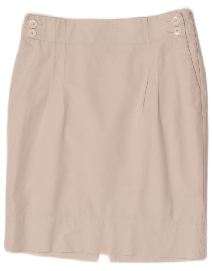 Tommy Hilfiger lige nederdel til kvinder US 6 Medium W29 Hvid bomuld