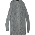 MOSSIMO Womens Longline Open Cardigan Sweater UK 12 Medium Grey Viscose Vintage Mossimo and Second-Hand Mossimo from Messina Hembry 