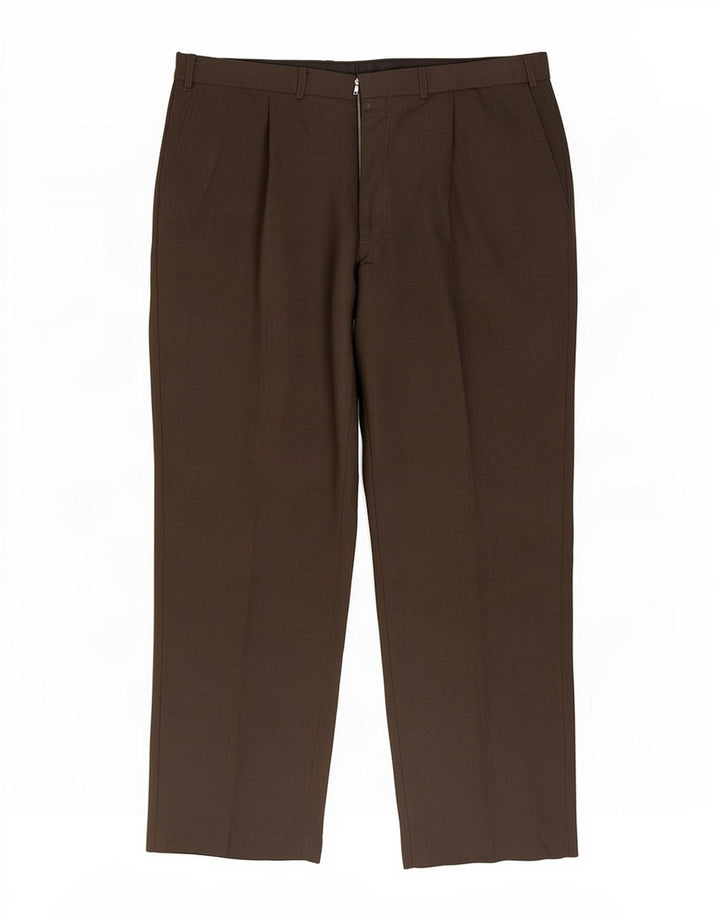 Marks & Spencer Herre Pegged Suit Bukser W38 L31 Brun Polyester