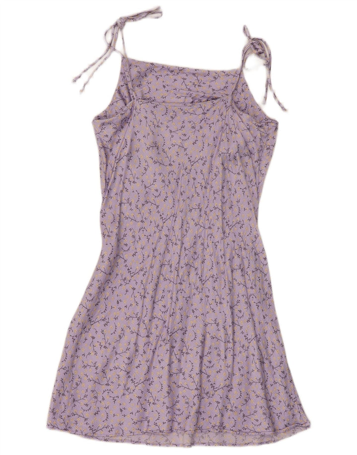 Zara Dame Sundress UK 12 Medium Purple Floral