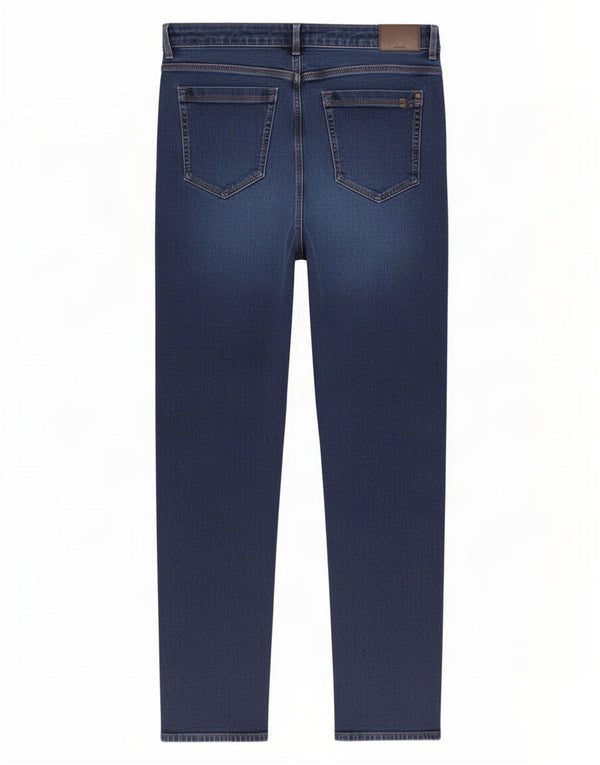 Marks & Spencer Dame Straight Jeans UK 16 Large W34 L30 Blue Cotton