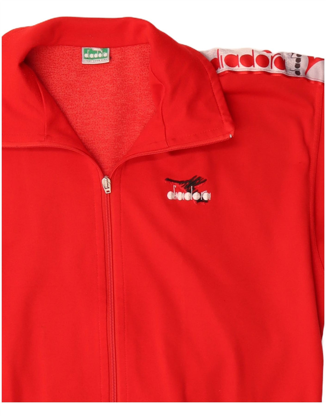 Diadora Herre grafisk træningsdragt Topjakke Lille Rød Colourblock Polyester