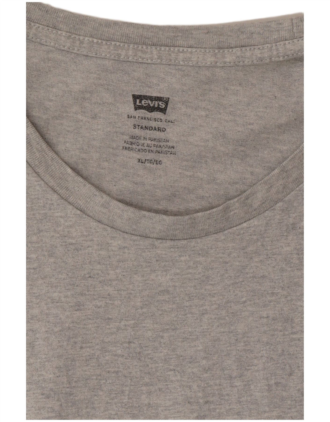 Levi's Herre Standard T-Shirt Top XL Grå