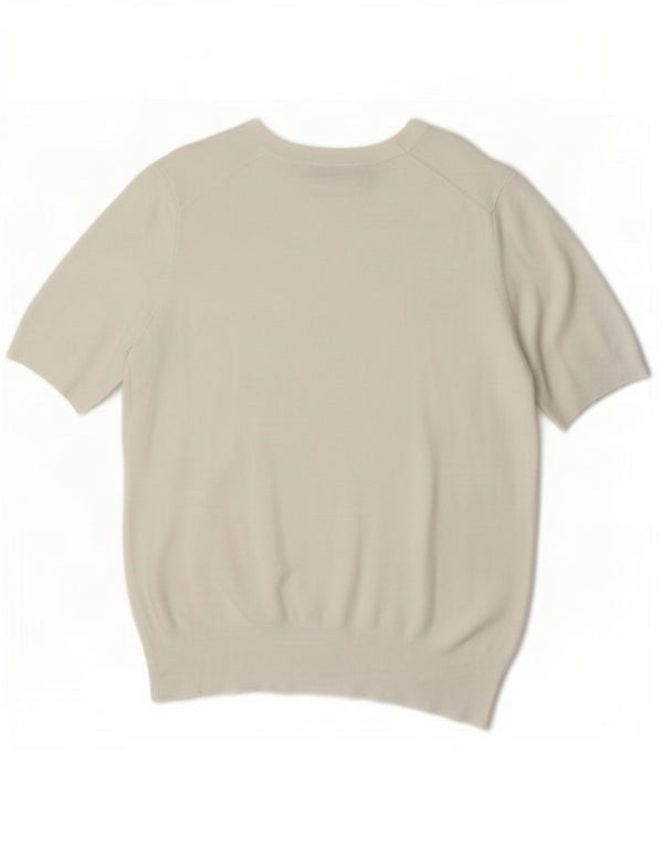 Zara Dame T-Shirt Top UK 18 XL Hvid