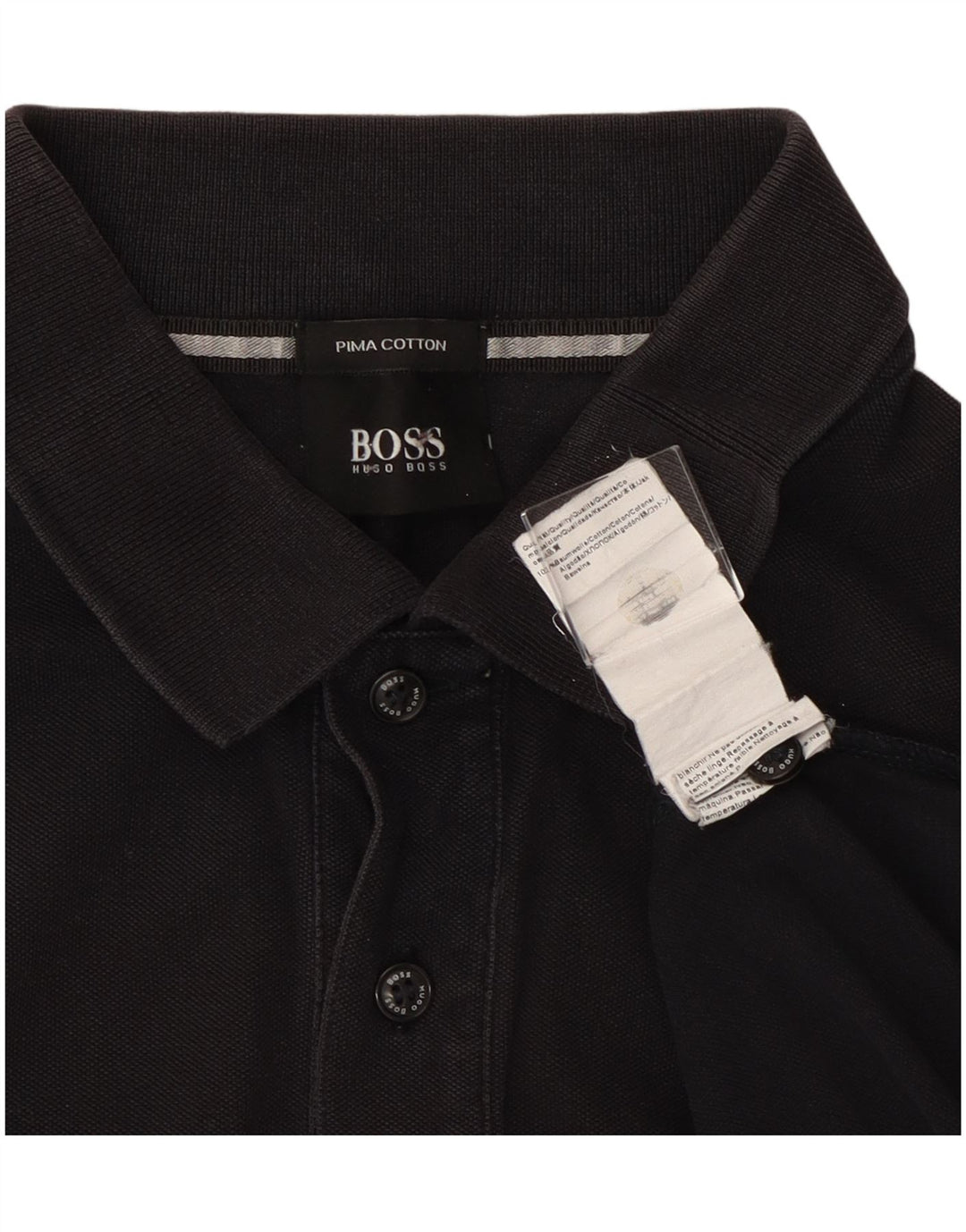Hugo Boss Poloshirt til mænd Medium Sort Bomuld