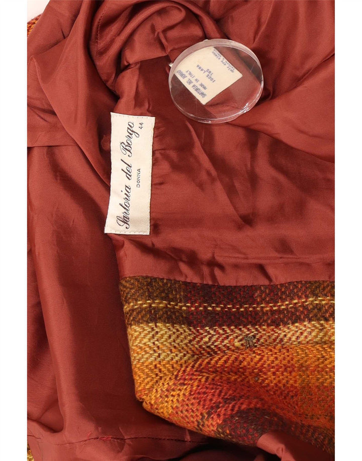 Sartoria Del Borgo Dame Blazer Jacket IT 44 Medium Multicolored Check