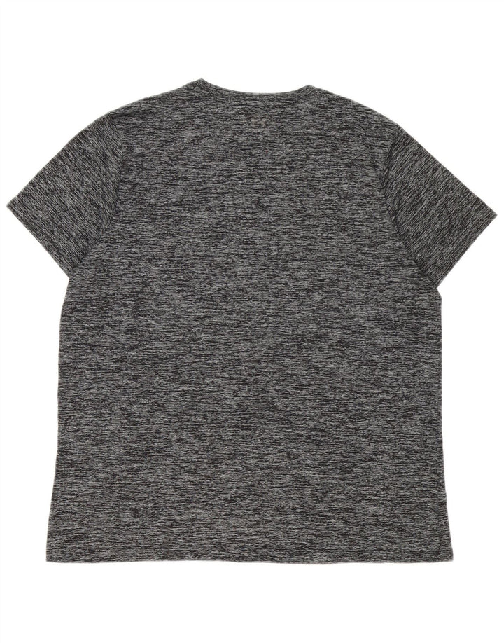 Under Armour Herre T-Shirt Top XL Grå Flecked Polyester