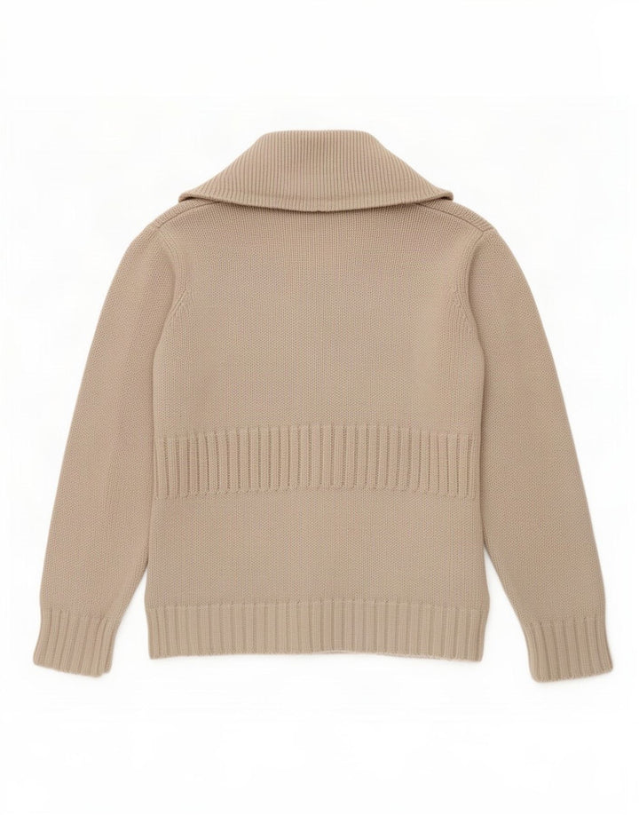Vintage dame cardigan sweater EU 40/42 mellemgrå bomuld