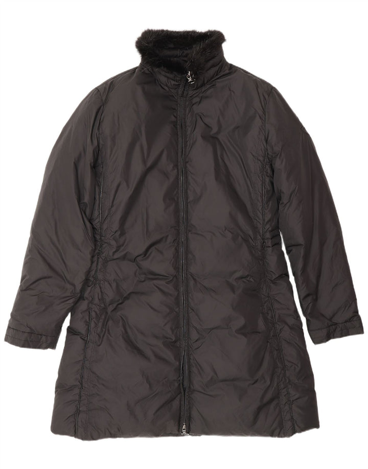 MONCLER Dame Polstret Frakke Størrelse 5 2XL Sort Polyester Vinter