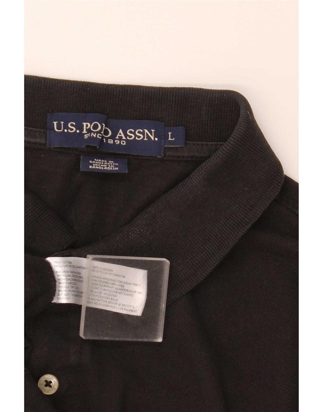 U.S. Polo Assn. Herreskjorte stor sort bomuld