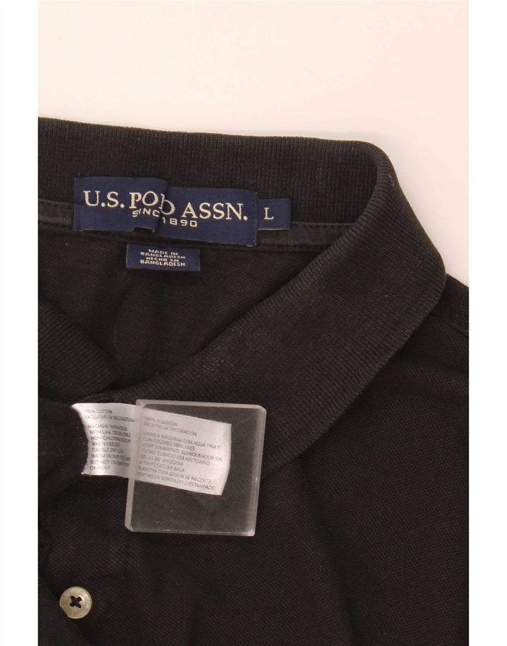 U.S. Polo Assn. Herreskjorte stor sort bomuld