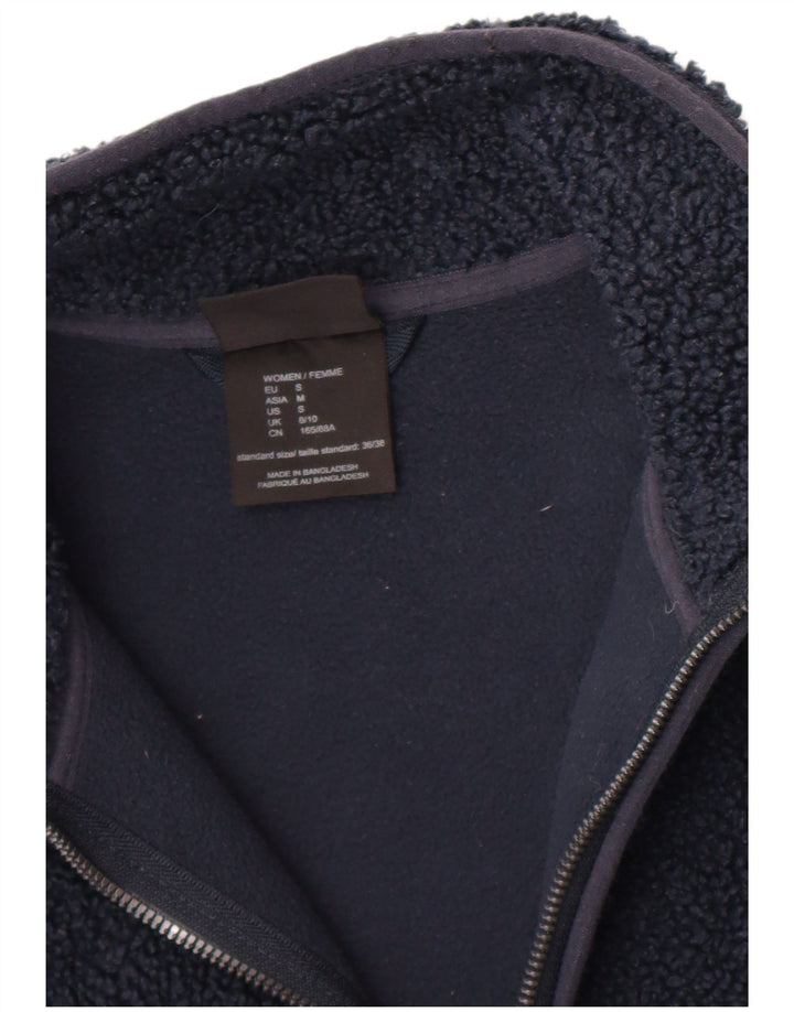 Jack Wolfskin Dame Longline Fleecejakke UK 8/10 Small Navy Blue