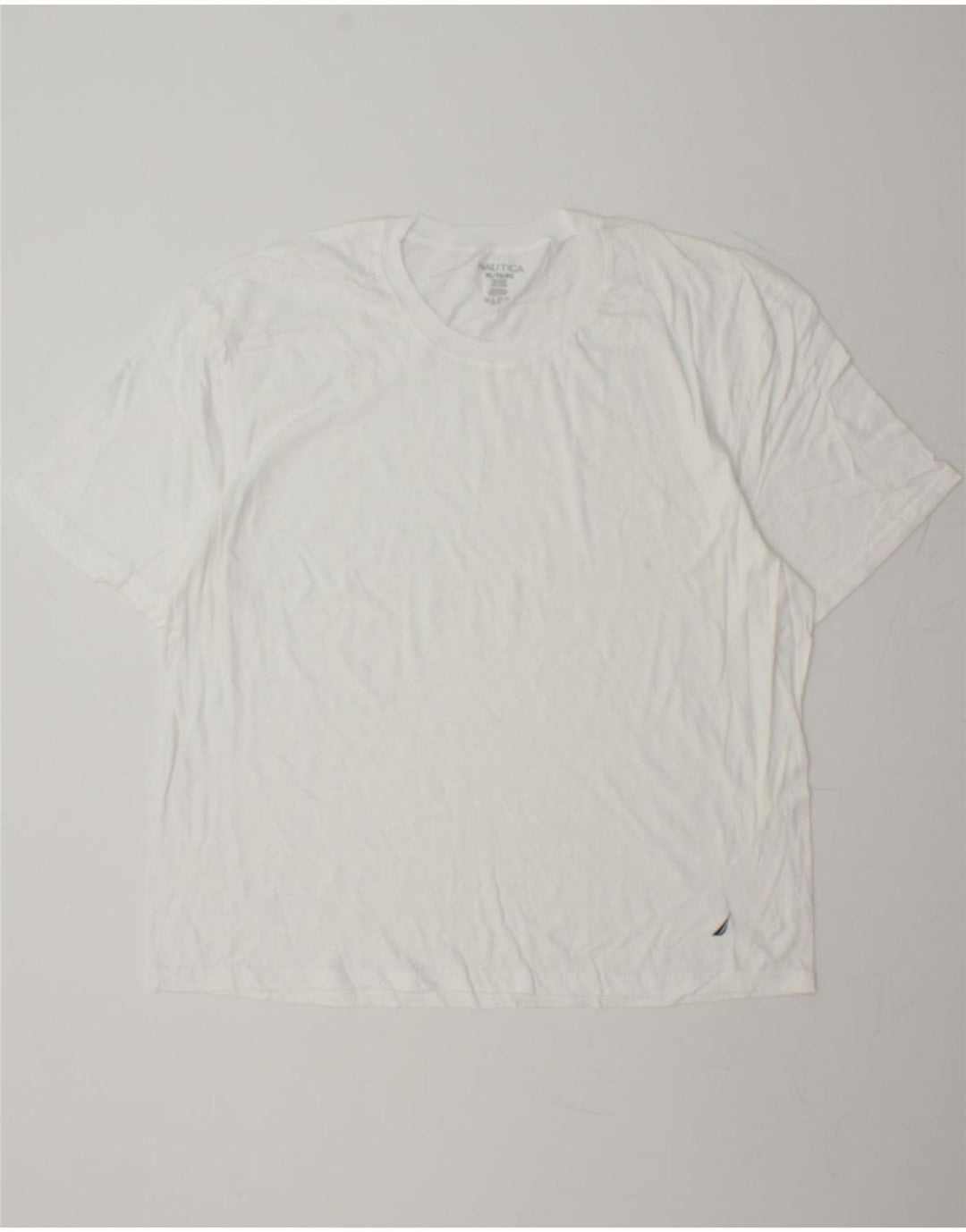 NAUTICA Mens T-Shirt Top XL White Cotton Vintage Nautica and Second-Hand Nautica from Messina Hembry 
