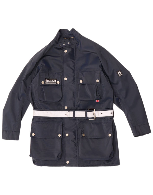 Belstaff Boys Motorstyle Racer Jacket 9-10 år Navy Blue Nylon