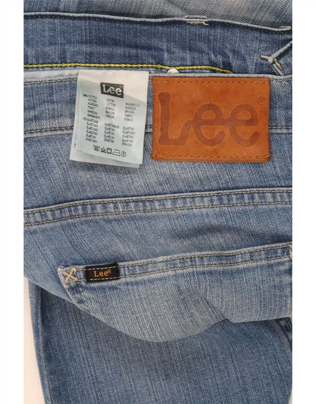 Lee Mens Powell Slim Jeans W34 L34 Blå Bomuld