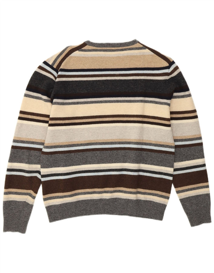 KAPPA Dame Jumper Sweater UK 16 Stor Flerfarvet Stribet