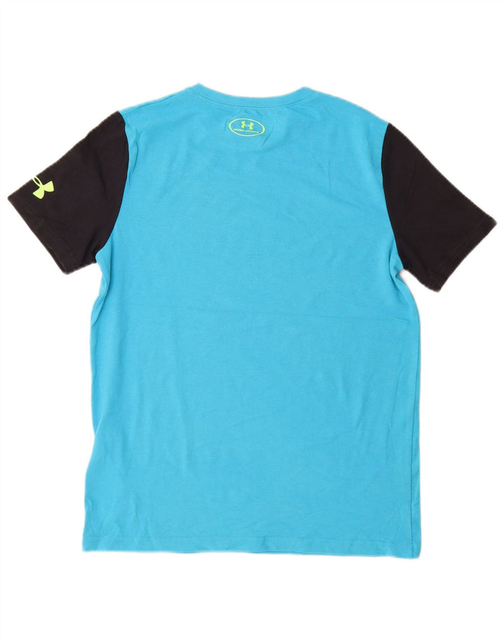 UNDER ARMOUR Drenge Heat Gear Grafisk T-shirt Top 11-12 år Stor Blå