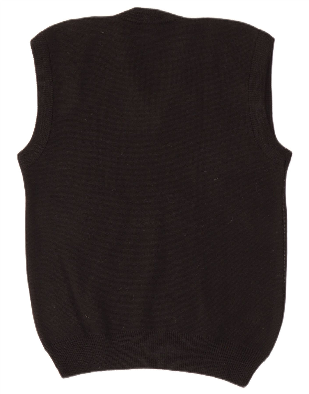 Vintage Herre Vest Tank Top Lille Sort Argyle/Diamond