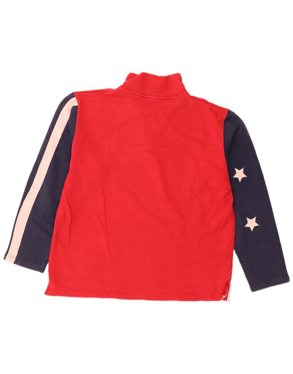 North Sails Herre grafisk sweatshirt med lynlås XL Rød Colourblock
