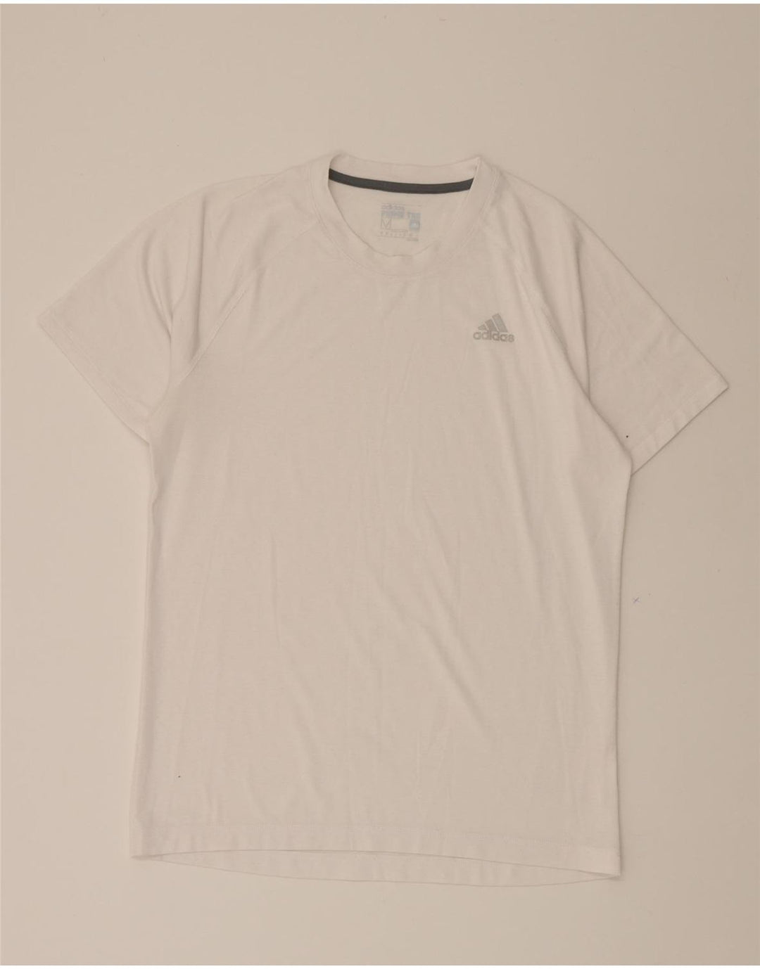 ADIDAS Mens Climalite T-Shirt Top Medium White Vintage Adidas and Second-Hand Adidas from Messina Hembry 