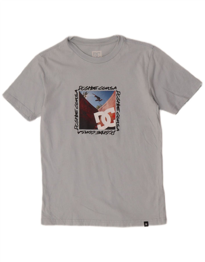 DC Boys Grafisk T-Shirt Top 13-14 År Stor Grå Bomuld