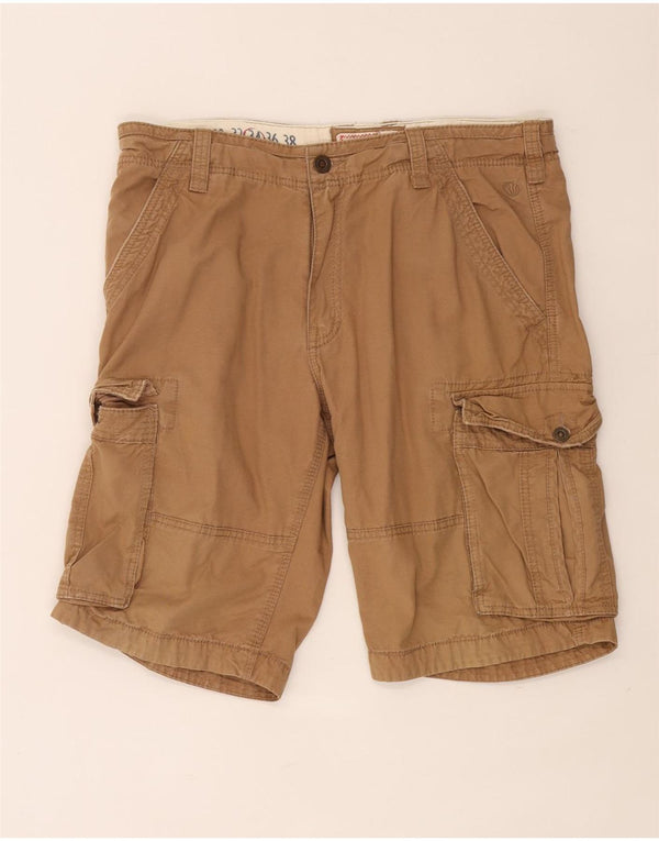 Fat Face Mens Cargo Shorts W34 Large Brown Cotton