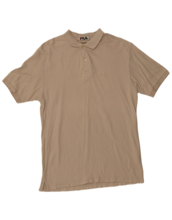 FILA Poloshirt til mænd Medium Beige Bomuld