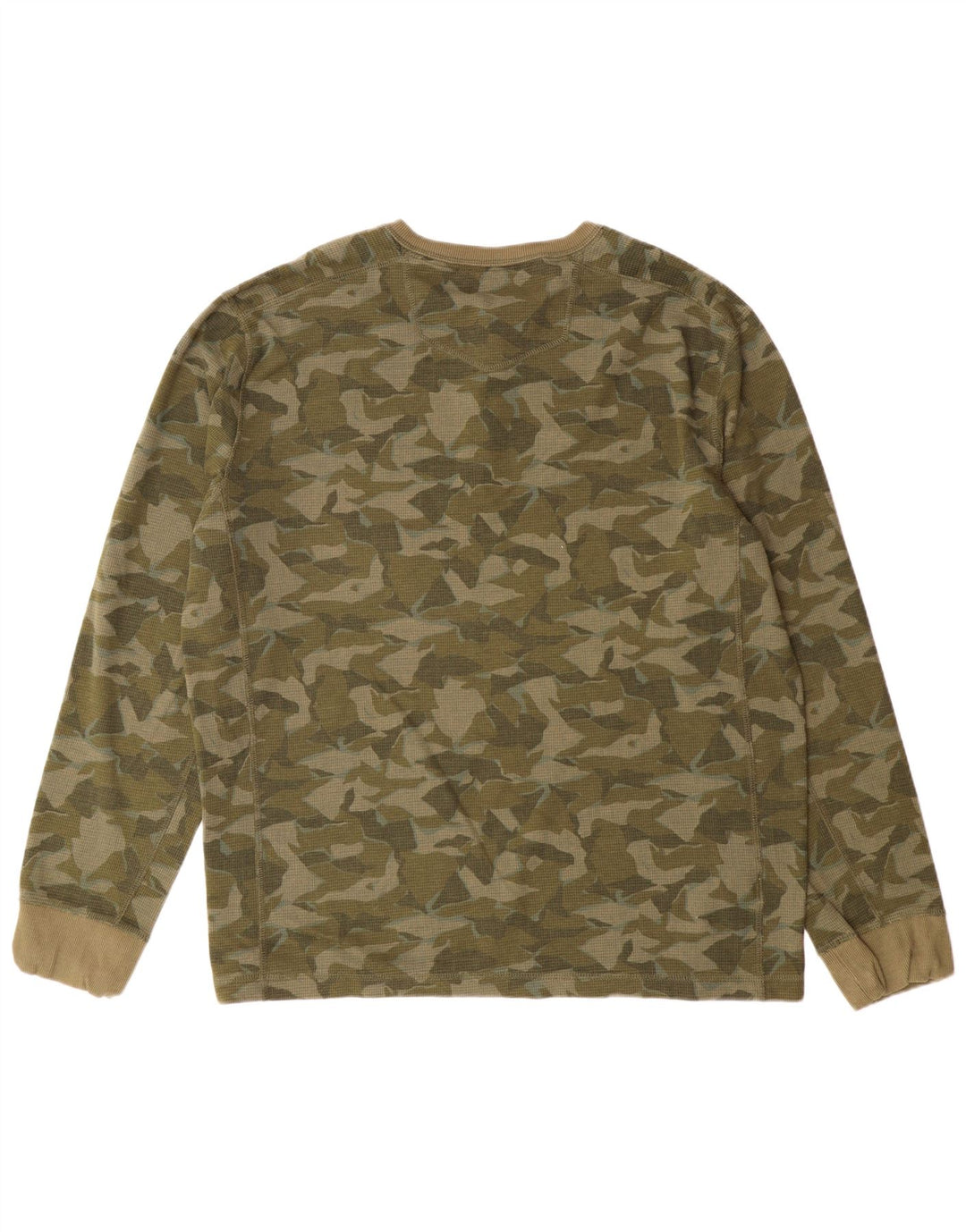Eddie Bauer Herre Top Langærmet XL Grøn Camouflage Bomuld