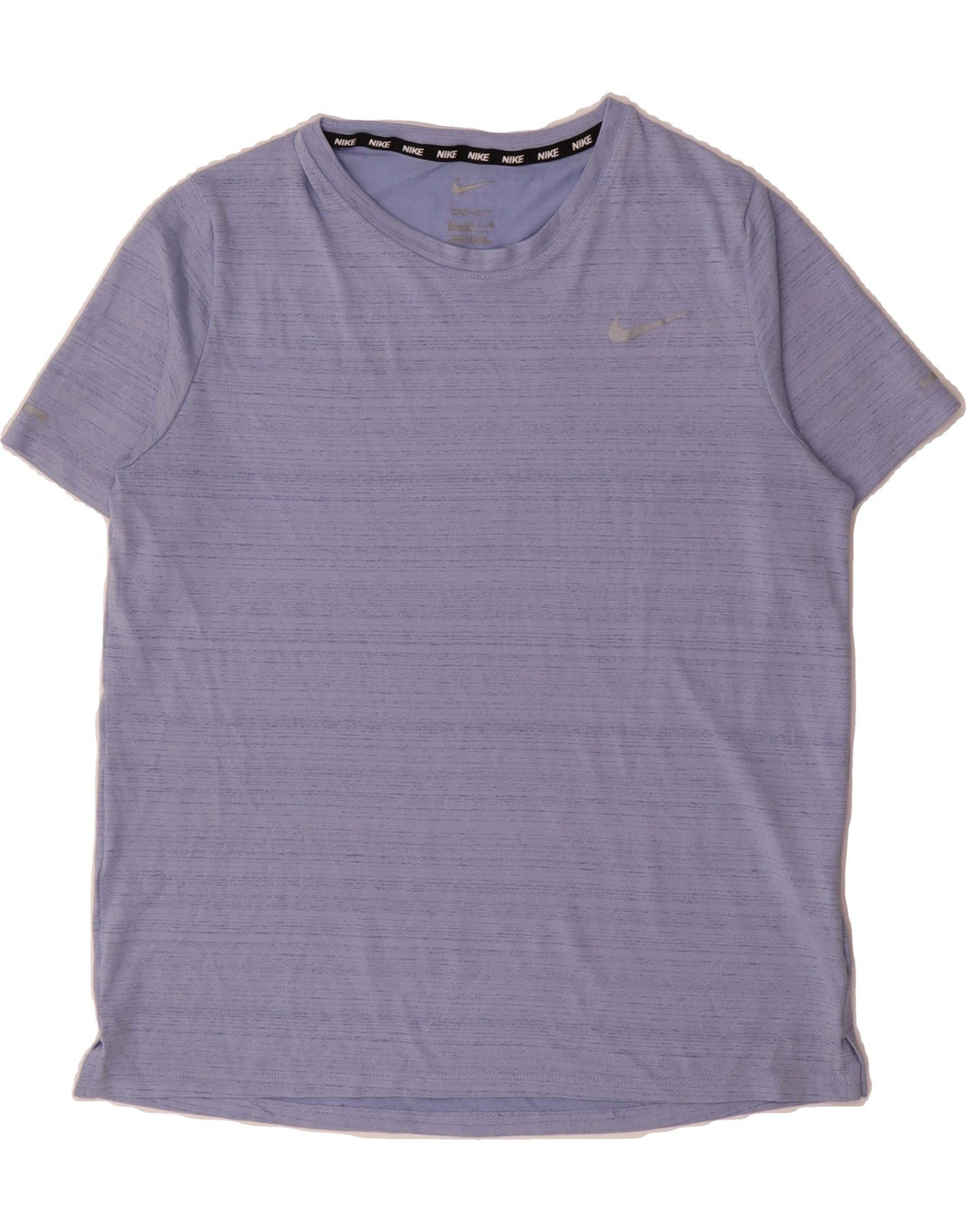 NIKE Boys T-Shirt Top 13-14 Years XL  Blue Pinstripe Polyester Vintage Nike and Second-Hand Nike from Messina Hembry 