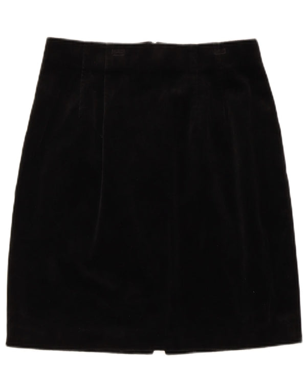 Betty Barclay Womens Velvet Pencil Skirt UK 14 Medium W28 Black Bomuld