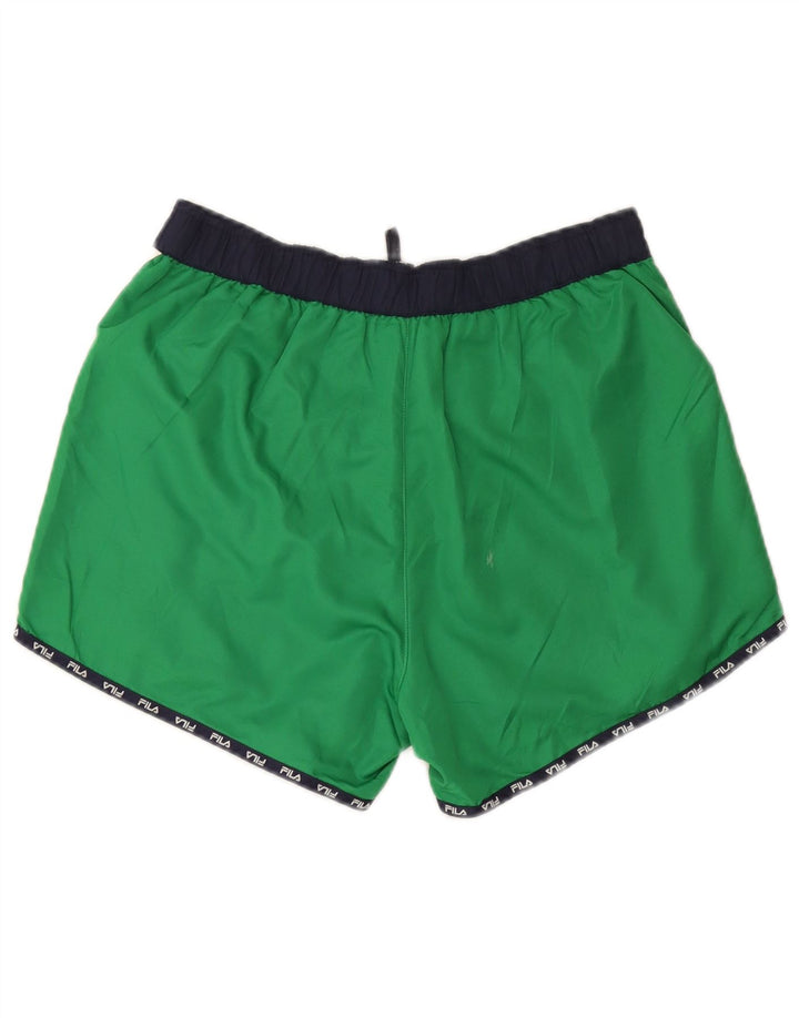 Fila Herre grafiske svømmeshorts Medium Grøn Colourblock Polyester