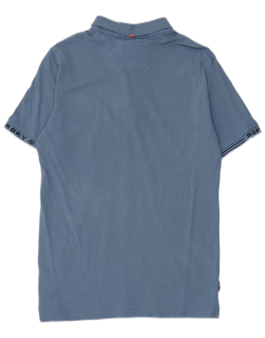 Superdry grafisk poloshirt til mænd mellemblå bomuld