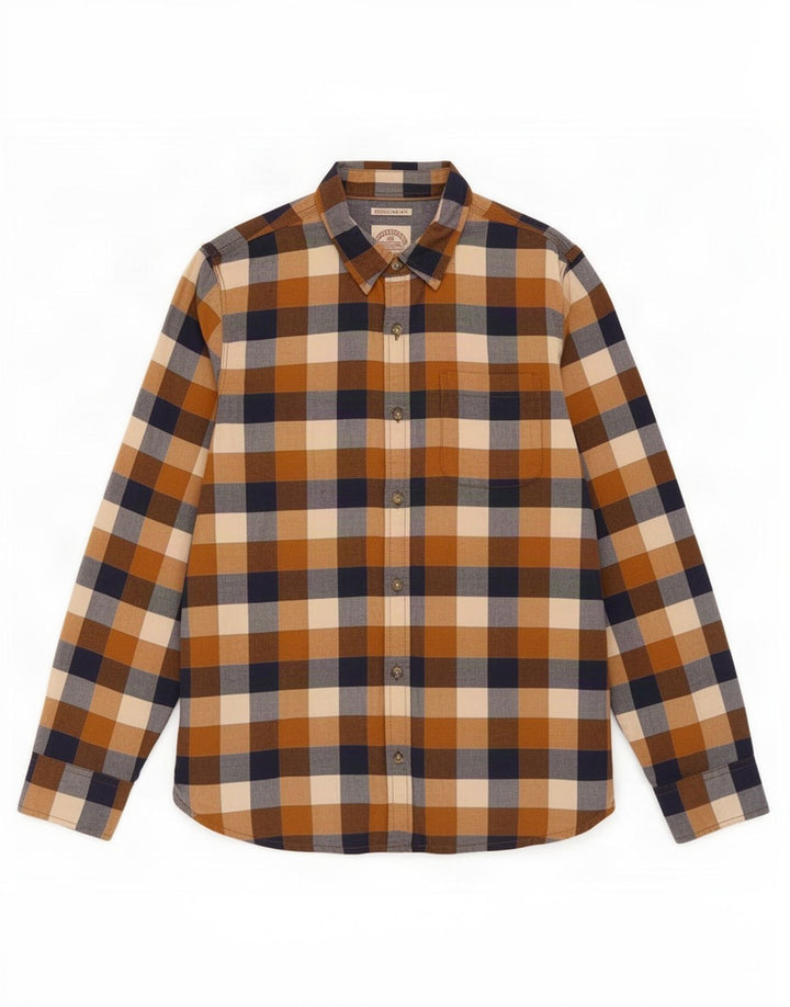 Fat Face Herre Regular Fit skjorte Medium Multicolored Gingham Cotton