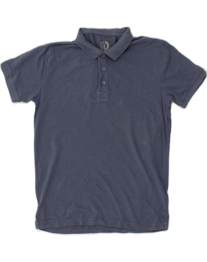 DACK'S Mens Polo Shirt Small Navy Blue Cotton | Vintage Dack's | Thrift | Second-Hand Dack's | Used Clothing | Messina Hembry 