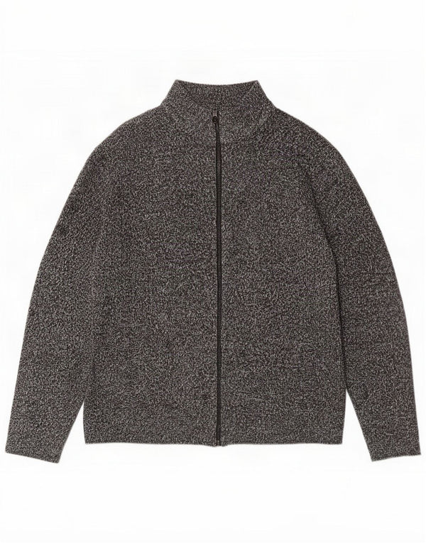 Marks & Spencer Herre cardigan sweater 2XL Grå Flecked Acryl