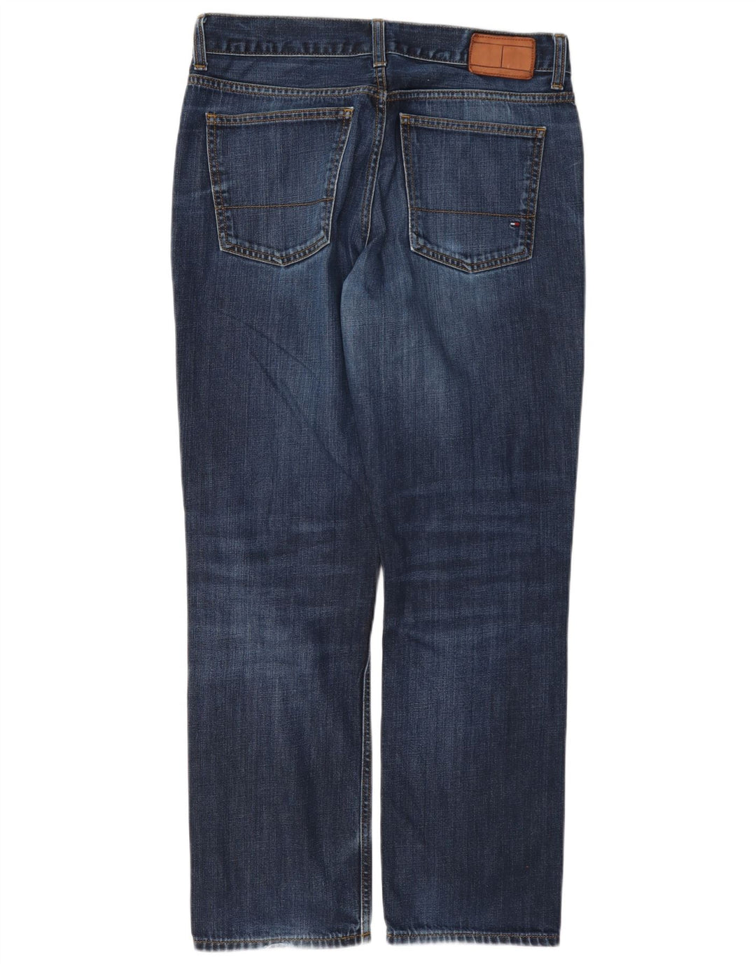 Tommy Hilfiger Straight Jeans til mænd W32 L30 Marineblå Bomuld