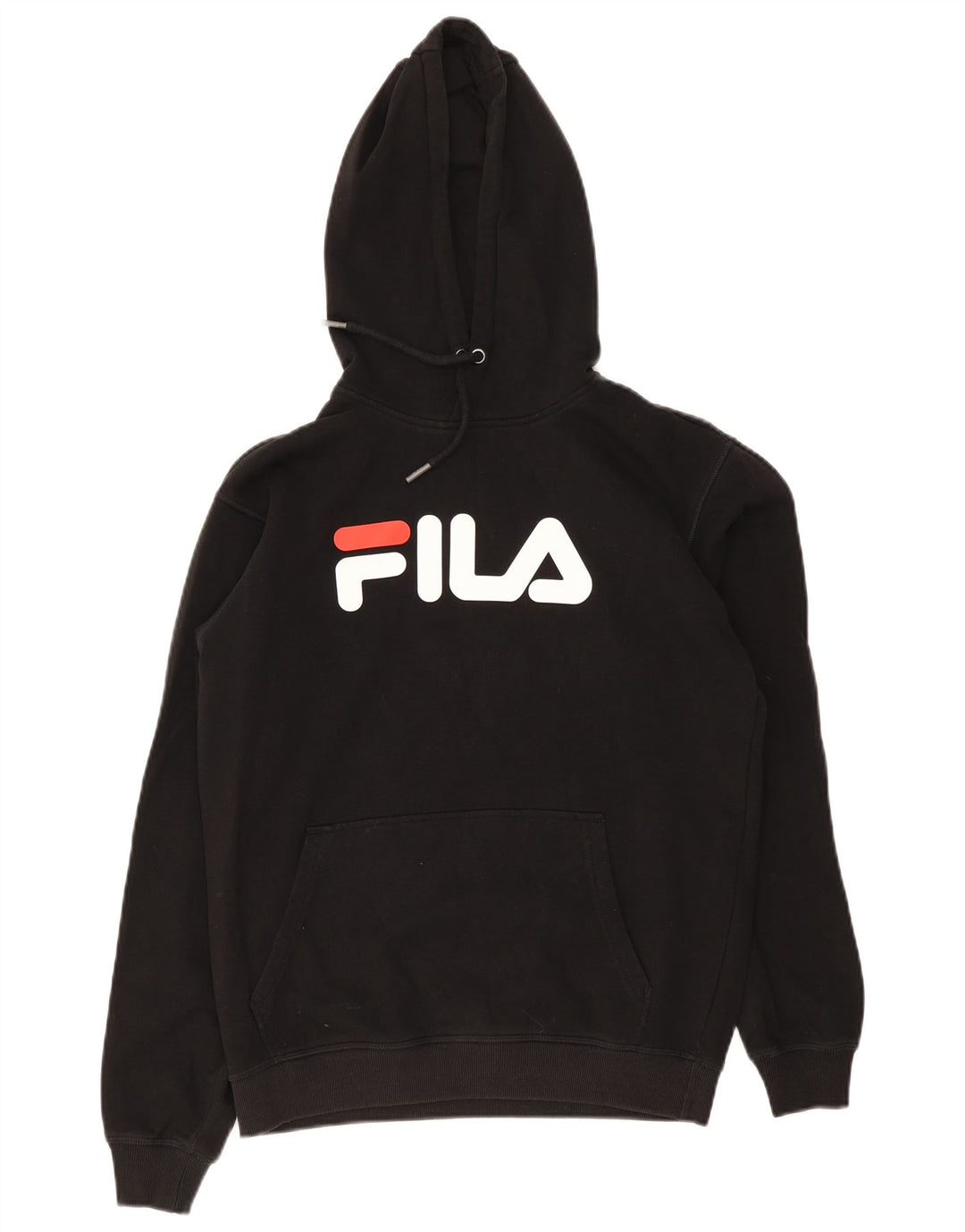 Fila Herre grafisk hættetrøje lille sort bomuld