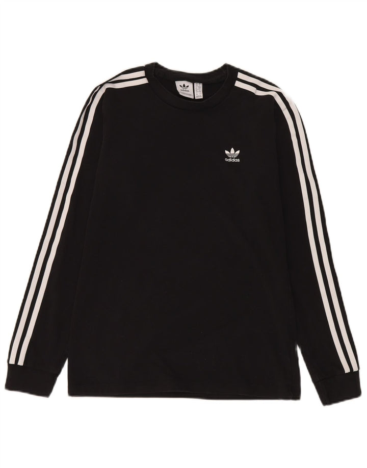 Adidas Dame Top Langærmet UK 10 Small Black Bomuld