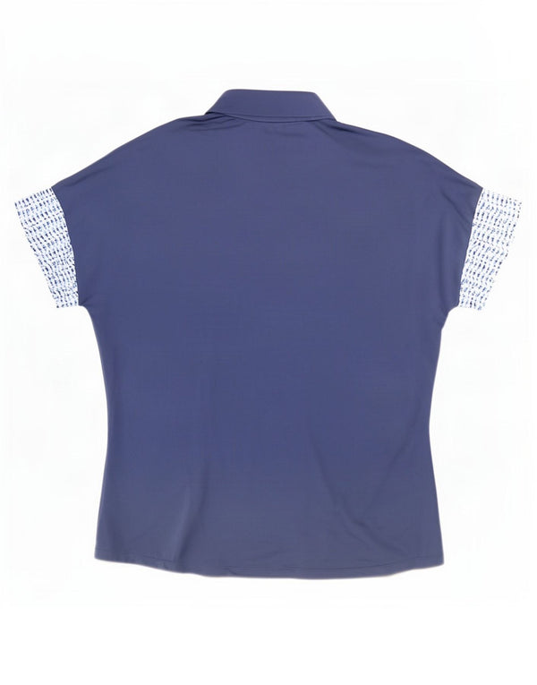 Adidas T-shirt med lynlås til mænd XL Marineblå Flecked