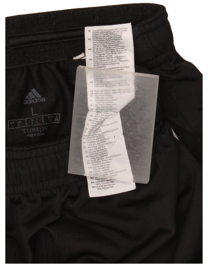 Adidas Dame Climalite Træningsdragt Bukser UK 14 Large Black Polyester